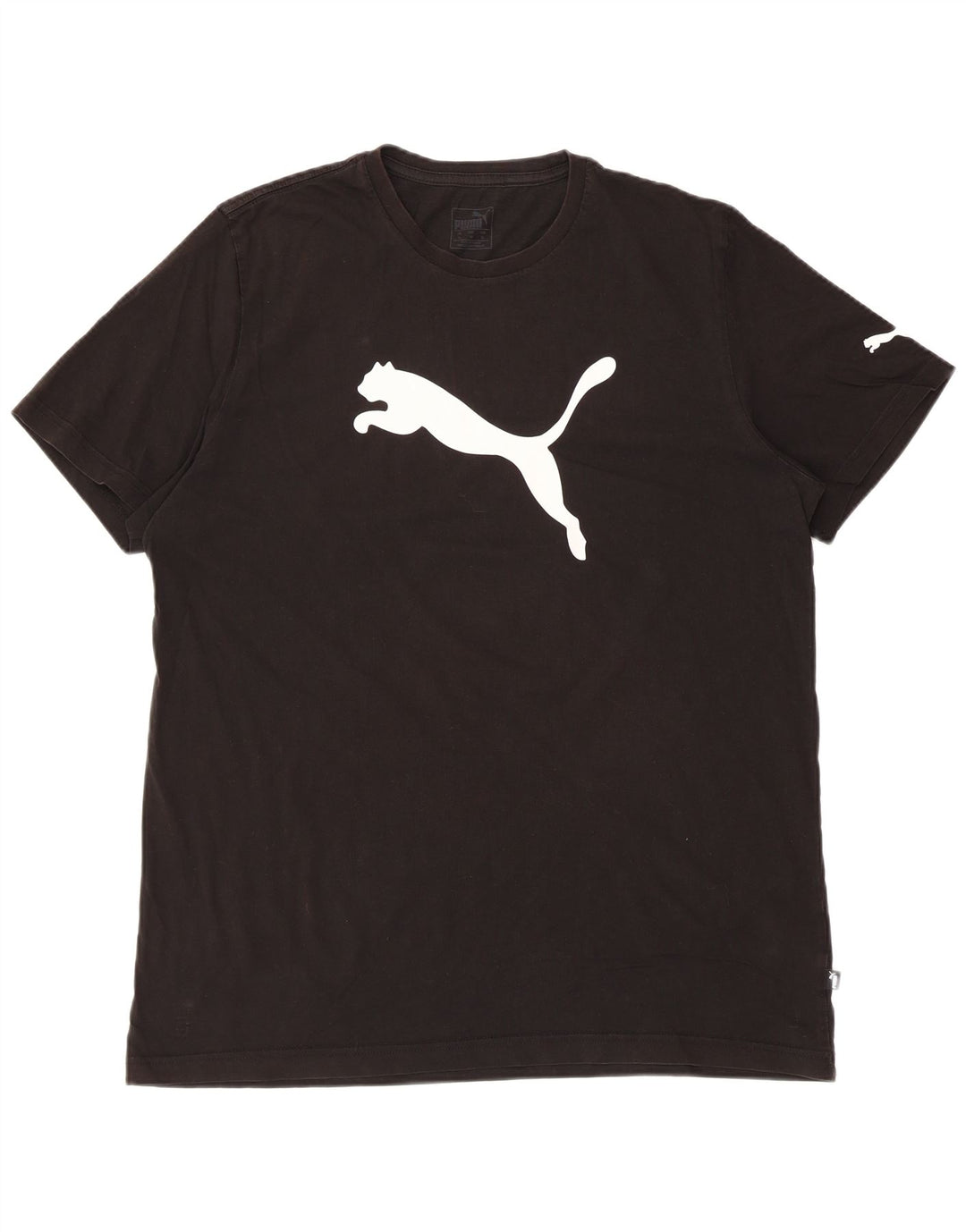 PUMA T-Shirt Graphique Homme XL Noir Coton