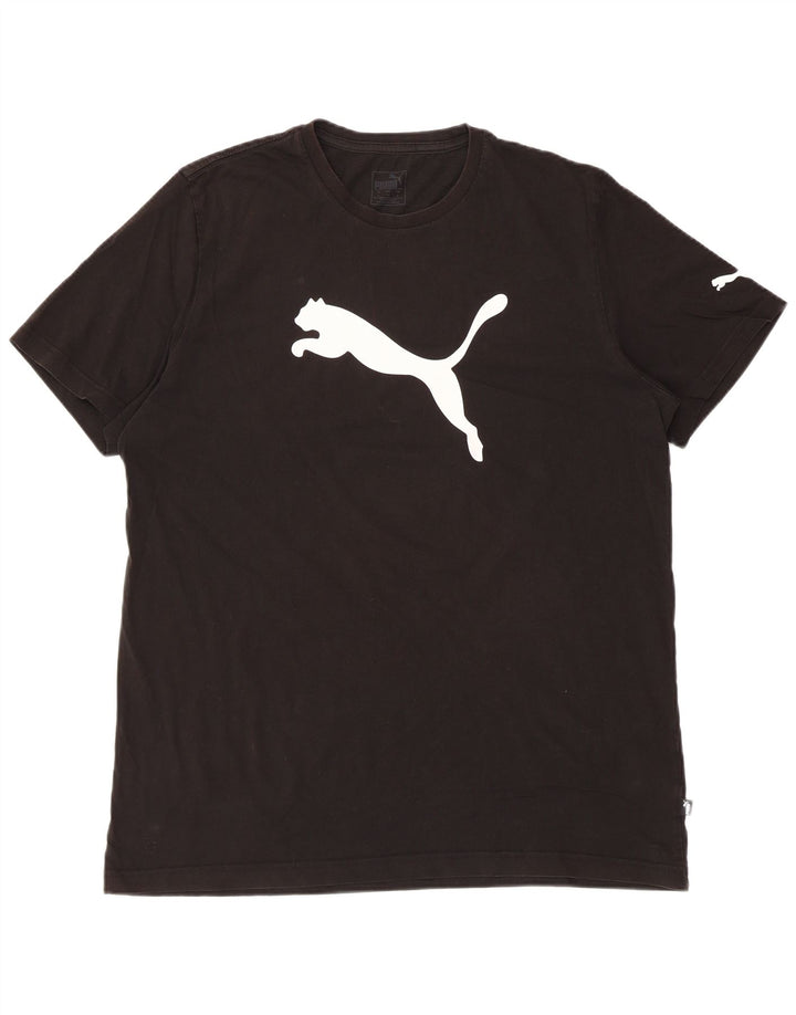 PUMA T-Shirt Graphique Homme XL Noir Coton