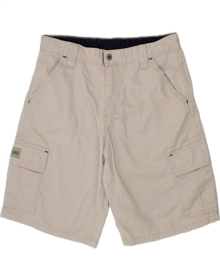 WRANGLER Boys Husky Cargo Shorts 9-10 Years W28  Grey Cotton Vintage Wrangler and Second-Hand Wrangler from Messina Hembry 