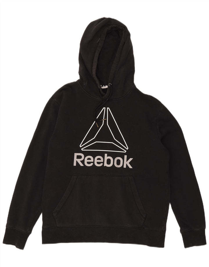 Reebok Pull à Capuche Graphic Homme Noir Large