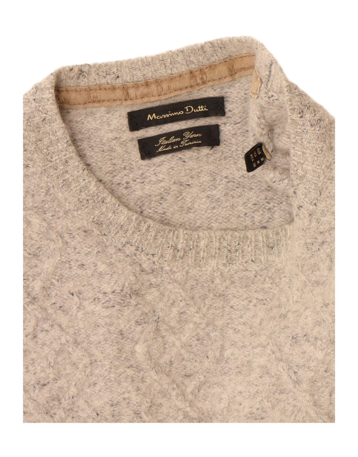 Massimo Dutti Pull Col Ras Du Cou Homme Gris Moyen