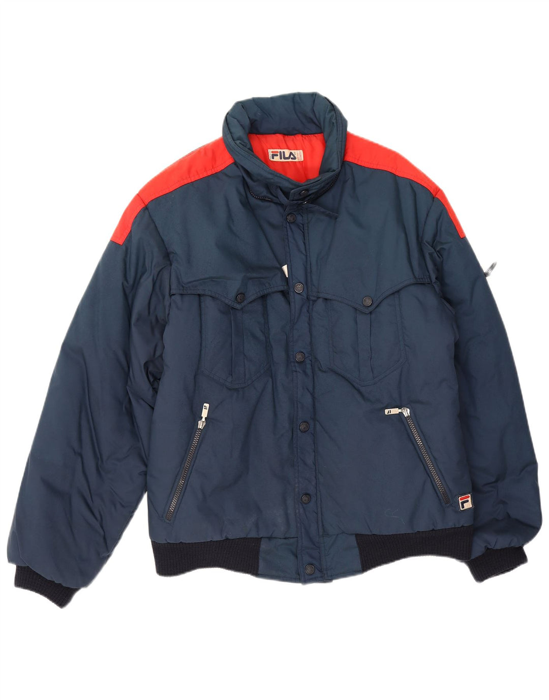 Fila Veste matelassée homme IT 52 XL Bleu marine Colourblock Polyamide