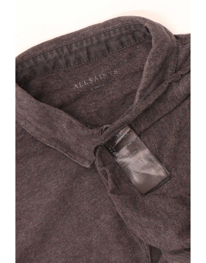 All Saints Polo Homme XS Gris Coton