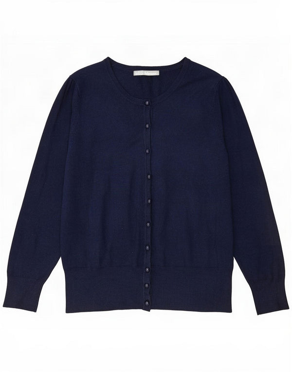 Marks & Spencer Cardigan pour femme en viscose bleu marine moyen UK 44