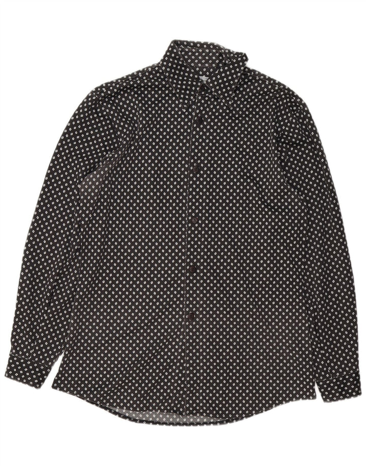 Chemise Homme Vintage Grand Noir Tacheté