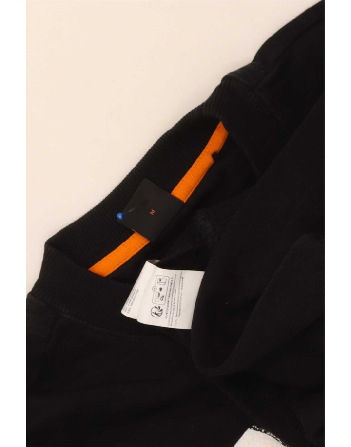 HUGO BOSS Sweat-shirt graphique en coton noir moyen |