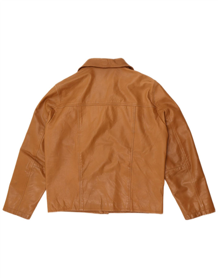 Gipsy Veste en cuir pour homme UK 40 Grand cuir marron