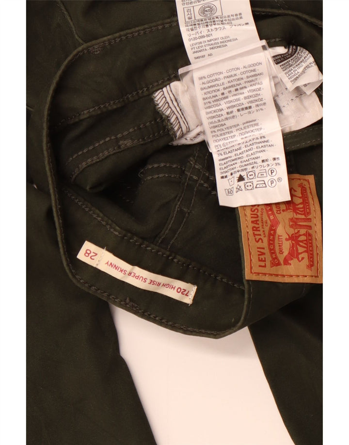 LEVI'S Pantalon décontracté taille haute super skinny 720 femme W28 L30 Kaki