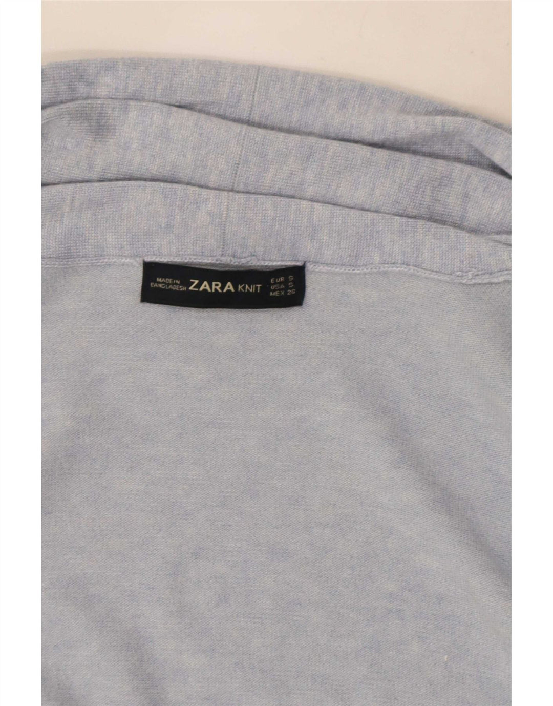 Zara Cardigan long pour femme UK 10 Petit Bleu