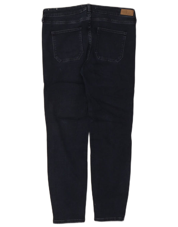 Fat Face Jean court super skinny pour femme UK 12 Medium W30 L24 Bleu marine