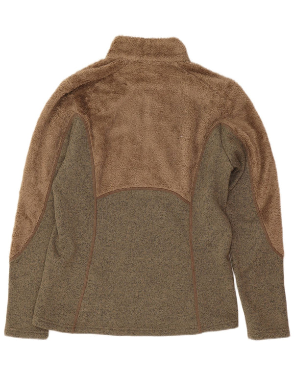 Columbia Pull polaire pour femme UK 12 Marron moyen Colourblock Sports