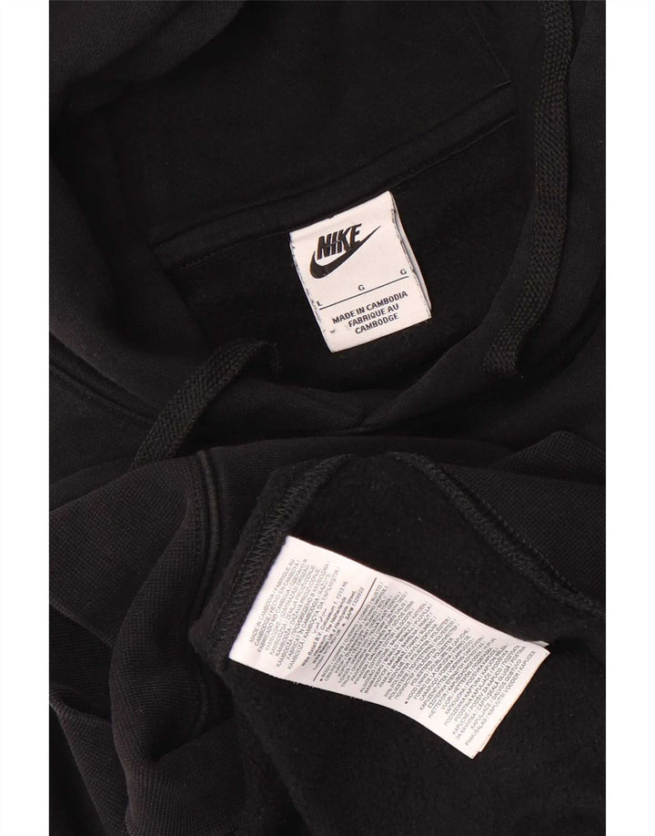 Nike Pull à capuche pour homme en coton noir Taille L