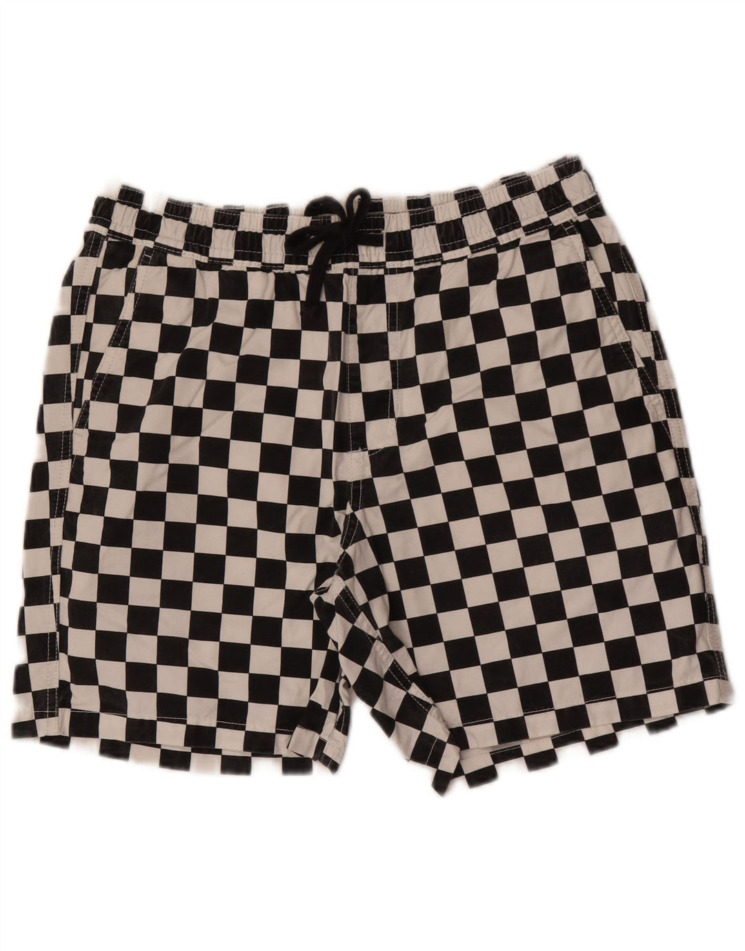 Vans Short de bain en coton géométrique noir moyen pour homme
