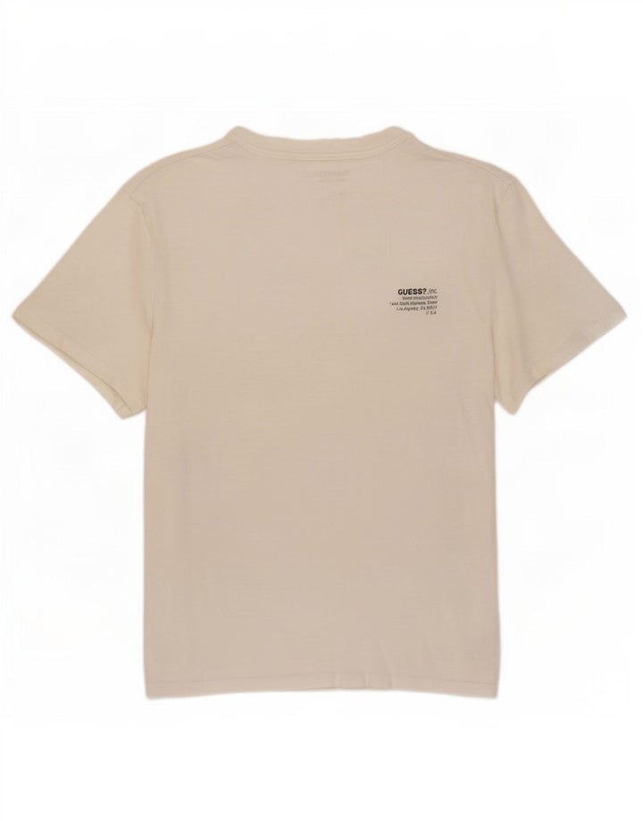 Guess T-shirt coupe classique pour homme en coton blanc moyen