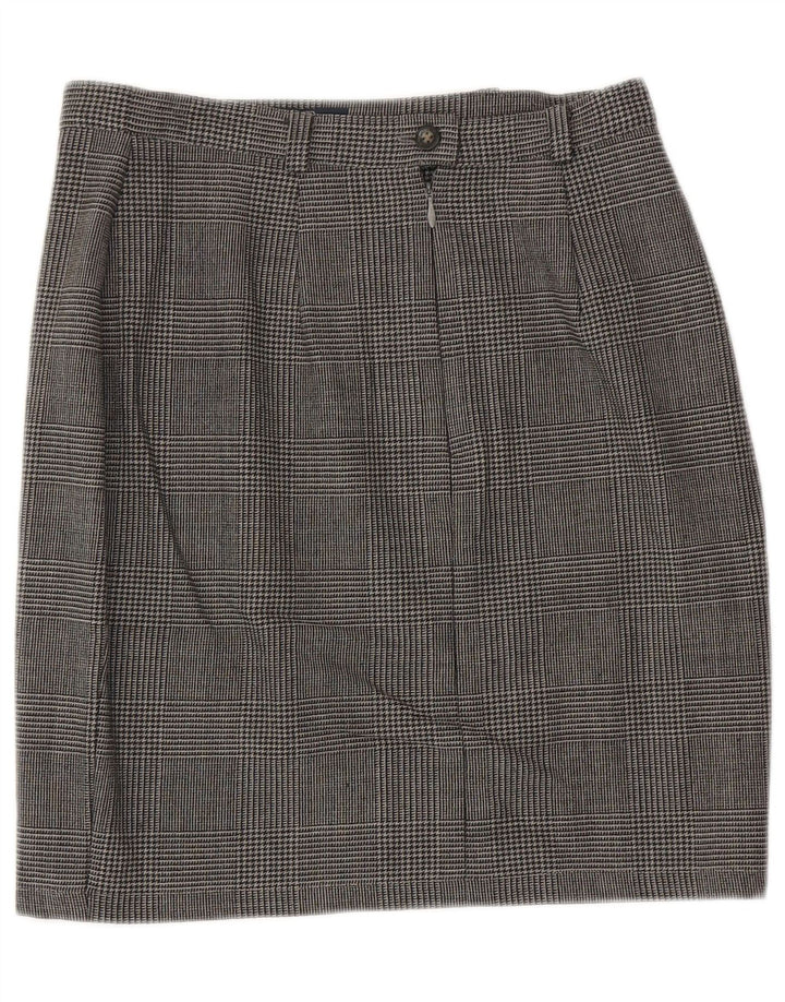 MAX MARA Jupe crayon week-end pour femme UK 14 Large W29 Gris à carreaux
