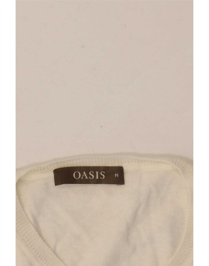 Oasis Cardigan pour femme UK 12 Blanc moyen