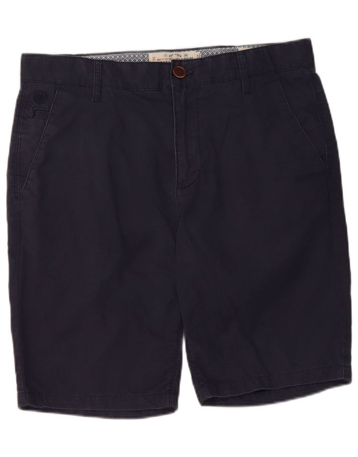 Fat Face Short Chino Homme W32 Bleu Marine Moyen Coton