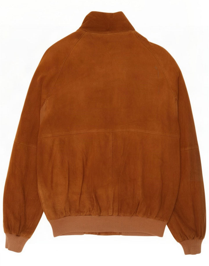 Vintage Bomber en daim pour homme UK 38 Cuir marron moyen