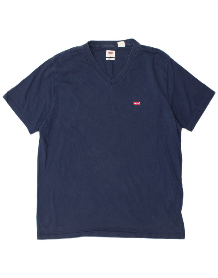 LEVI'S T-Shirt Standard Homme Grand Bleu Marine Coton