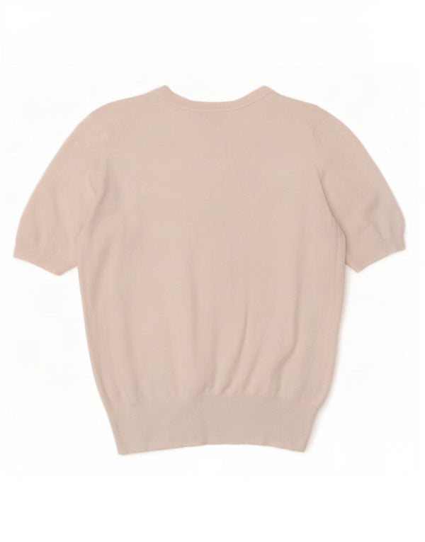 Zara Chemisier à manches courtes pour femme UK 12 Blanc moyen