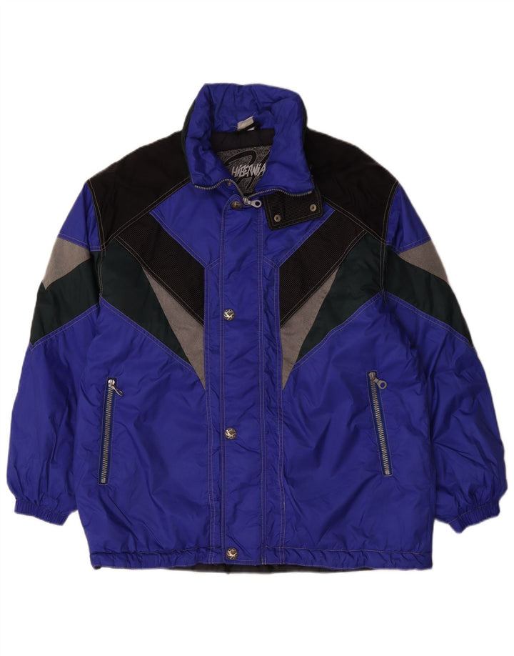Hibernia Veste de ski pour homme UK 38 Bleu moyen Colourblock Polyamide