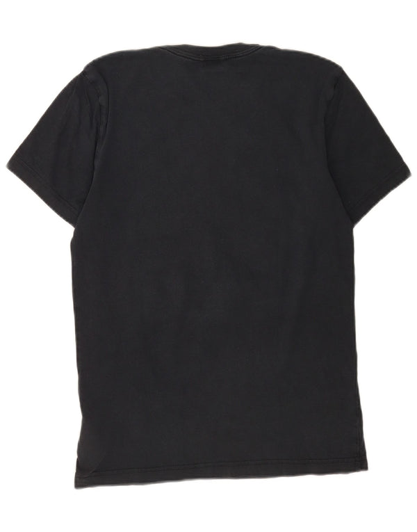 Adidas T-shirt graphique pour hommes, petit haut en coton noir