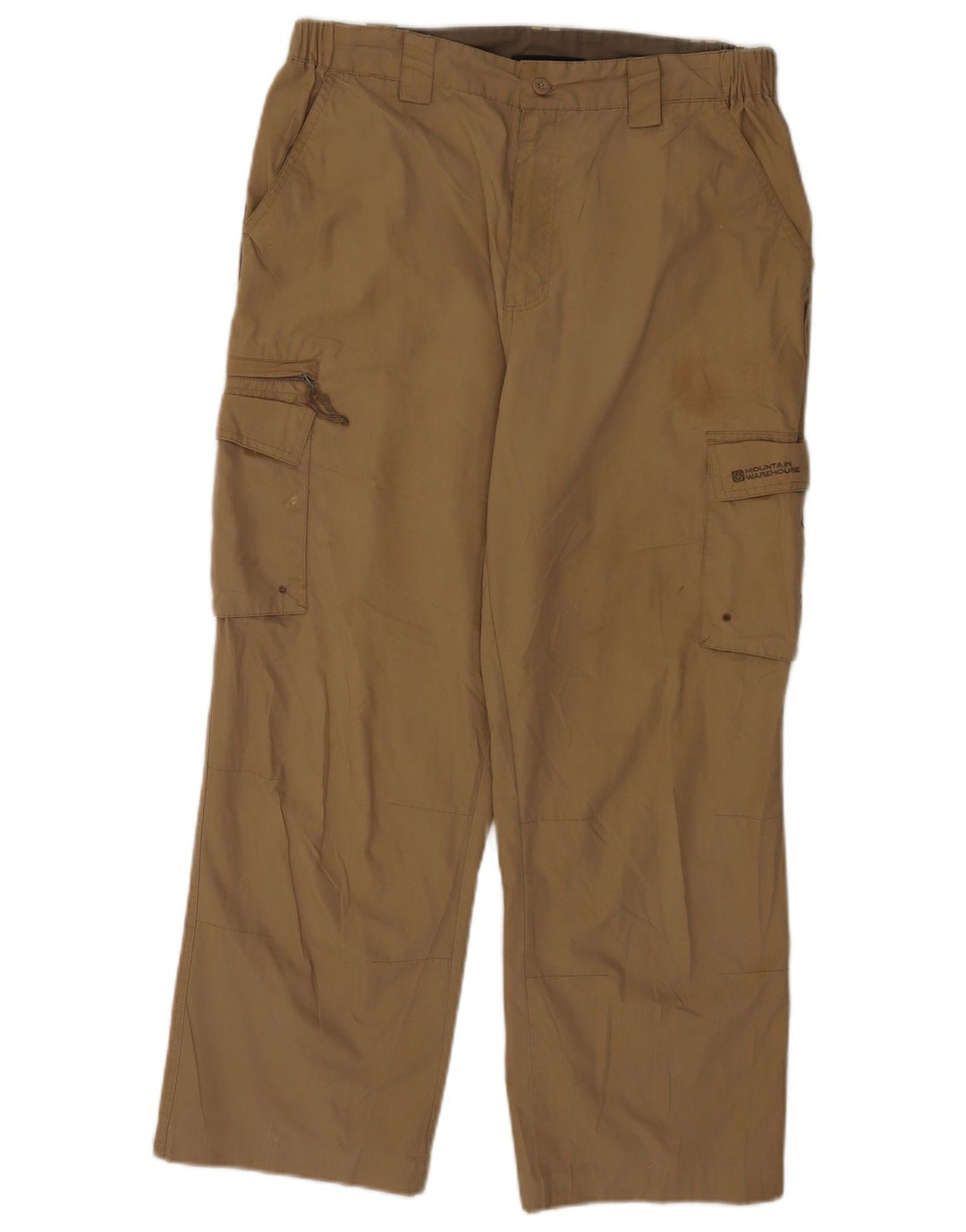 Mountain Warehouse Pantalon Cargo Droit Homme W34 L26 Beige Polyester
