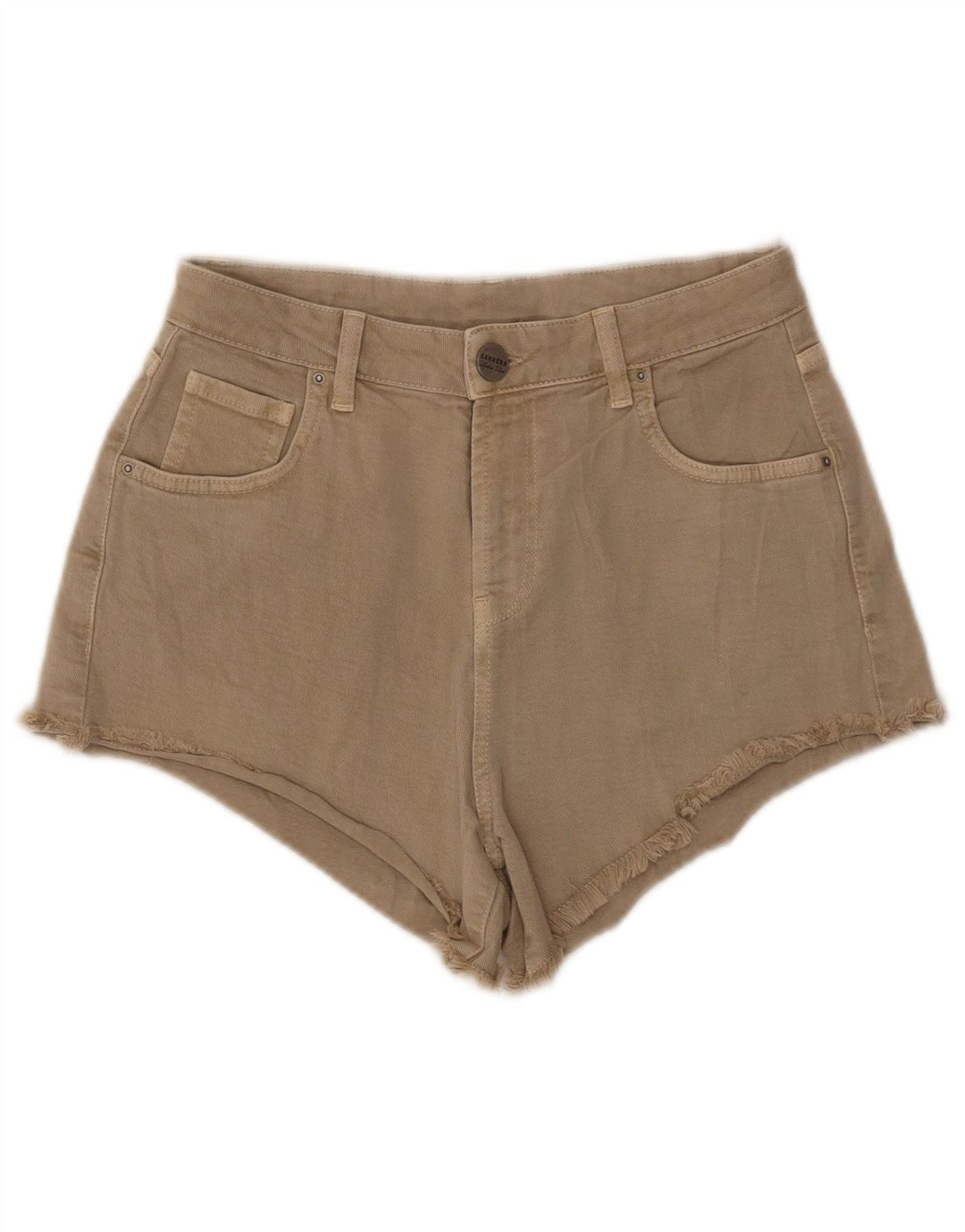 Carrera Short En Jean Femme IT 42 Medium W29 Coton Beige