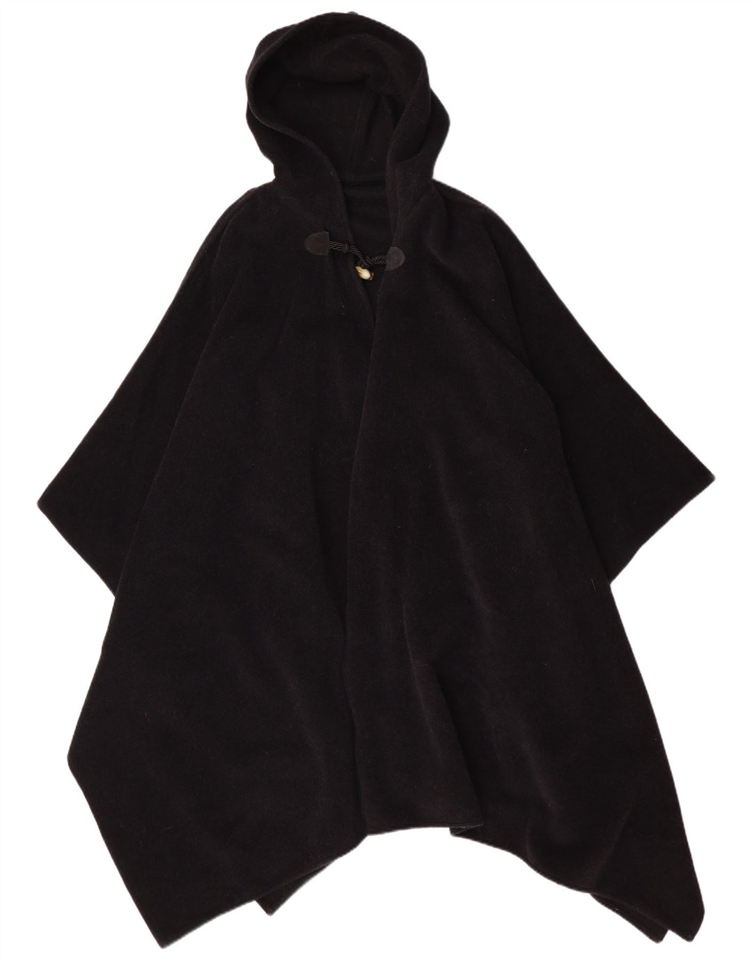 manteau poncho à capuche femme vintage taille unique noir