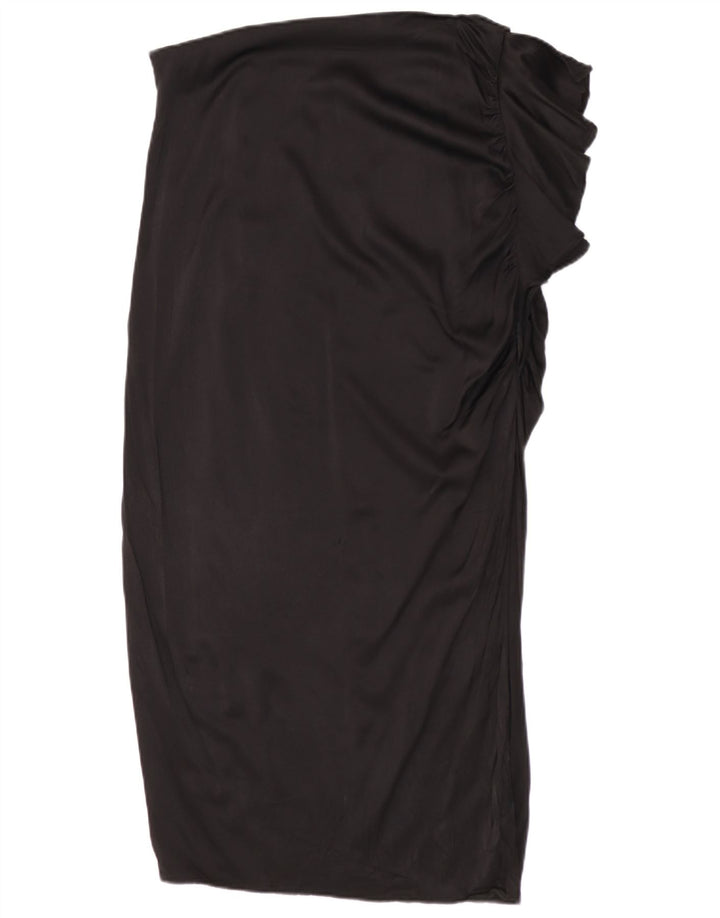 Zara Femme Jupe Midi Moyenne W28 Noir