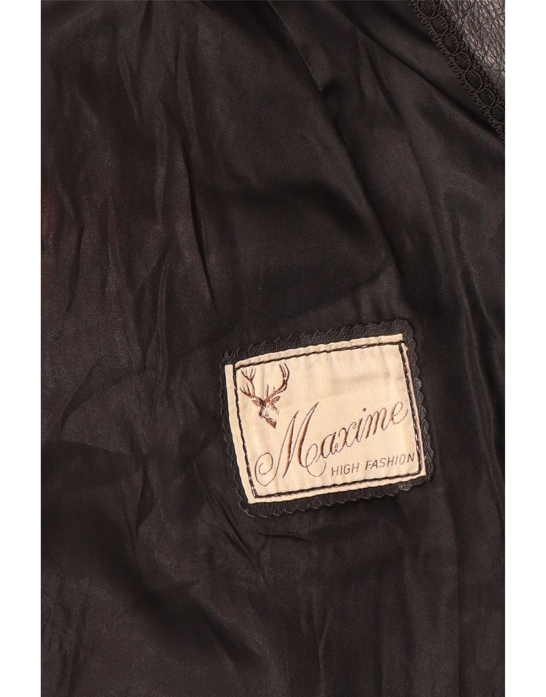 Maxime Veste en cuir pour femme UK 14 Medium Noir