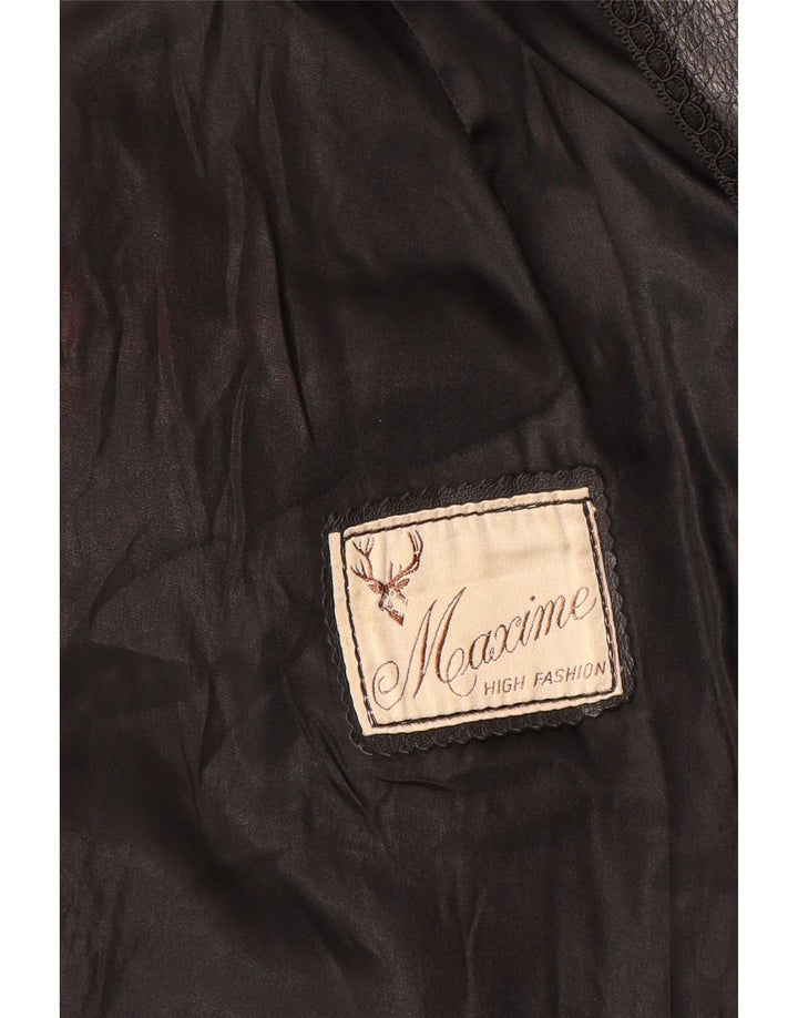 Maxime Veste en cuir pour femme UK 14 Medium Noir