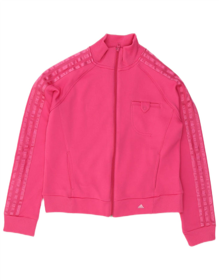 Adidas Veste de survêtement pour femme UK 14 Rose moyen Polyester