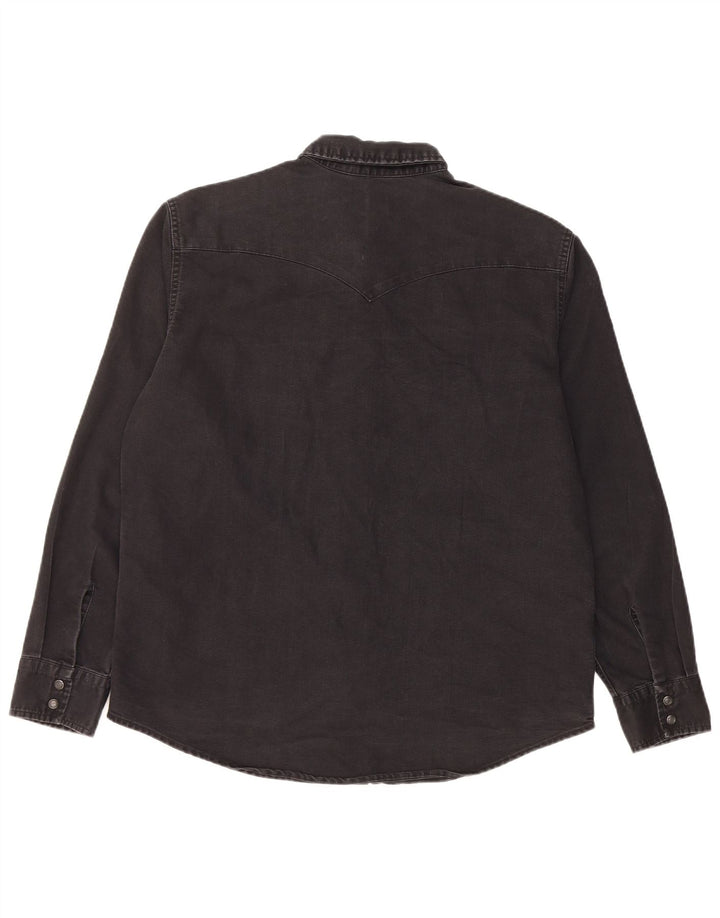 LEVI'S Chemise en Jean Standard Homme Noir Large Coton