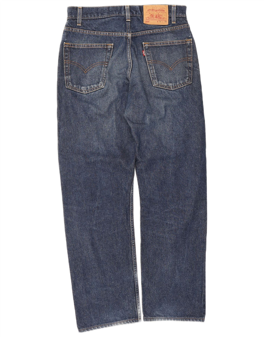 Levi's Jean Droit 505 Regular Fit W31 L30 Homme Bleu Coton