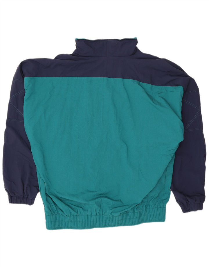 VINTAGE Veste de survêtement pour homme 2XL Bleu Colourblock
