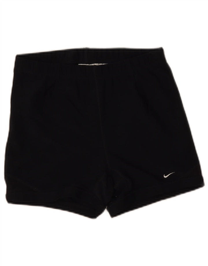 NIKE Short de sport pour femme US 12/14 Large Noir Polyester