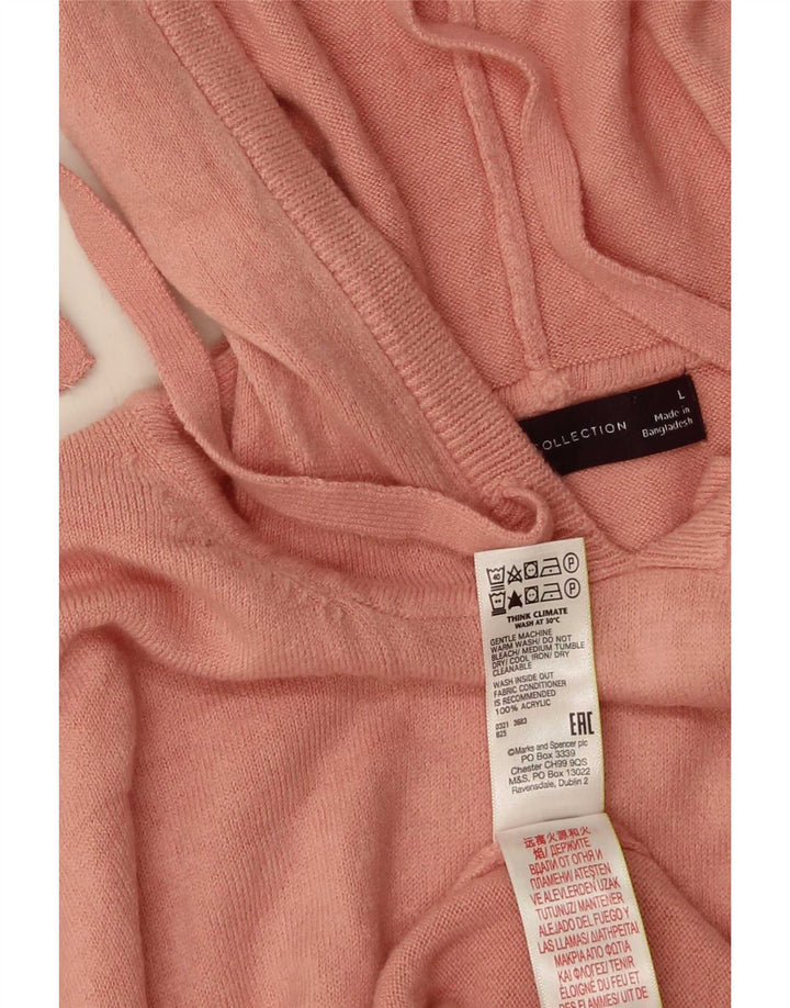 Marks & Spencer Pull à capuche surdimensionné pour femme UK 16 Large Rose
