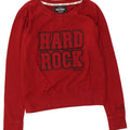 HARD ROCK CAFE Womens Roma Graphic Sweatshirt Jumper UK 14 Medium Red Vintage Hard Rock Cafe and Second-Hand Hard Rock Cafe from Messina Hembry 