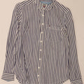 Tommy Hilfiger Chemise Femme UK 10 Petite Rayure Bleue