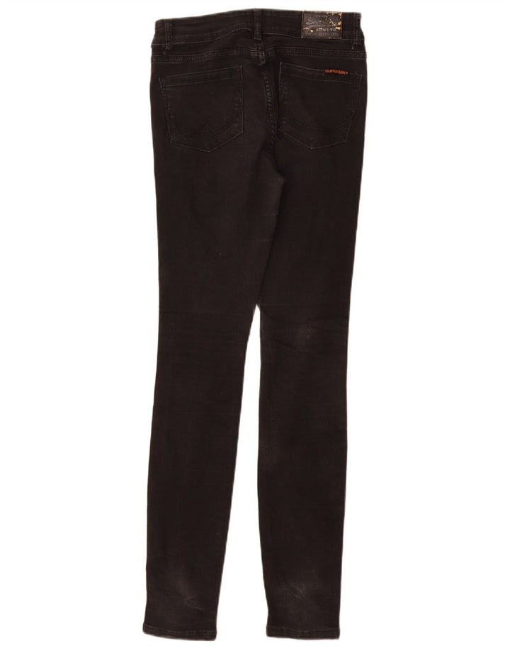 SUPERDRY Jean Skinny Femme W25 L30 Noir Coton