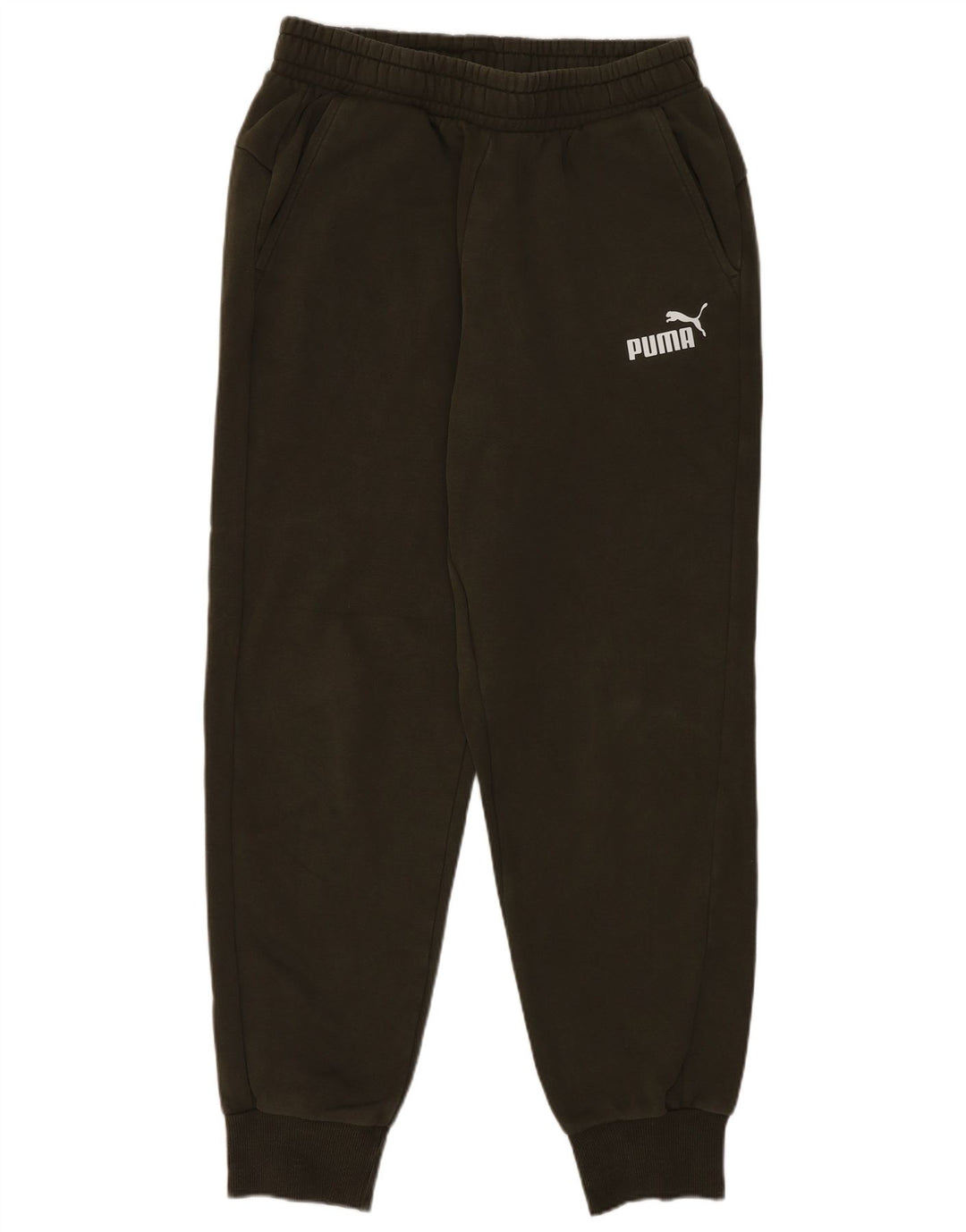 Puma Pantalon de Survêtement Joggers Homme Kaki Moyen Coton