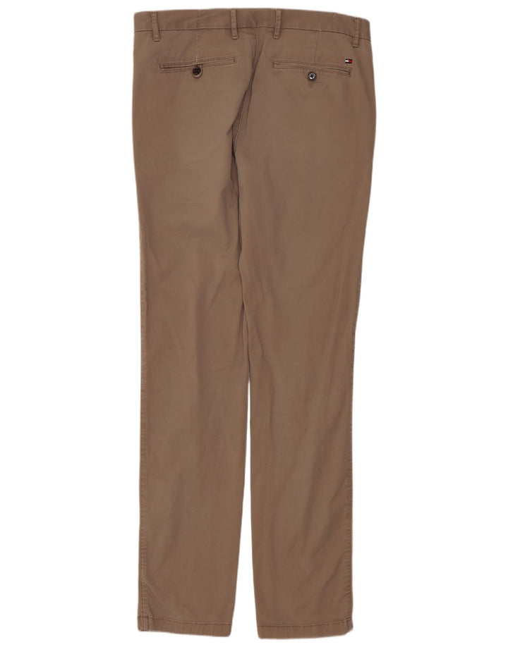 TOMMY HILFIGER Pantalon Chino Slim Homme W34 L33 Beige Coton