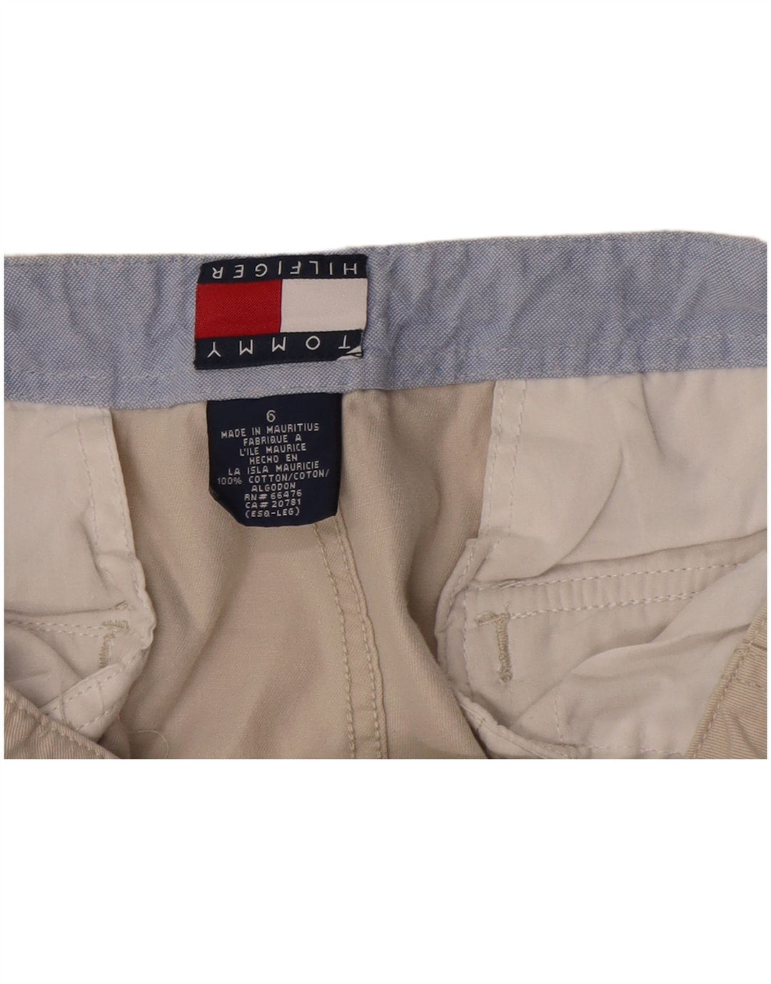 Tommy Hilfiger Short cargo pour femme US 6 Medium W28 Coton beige