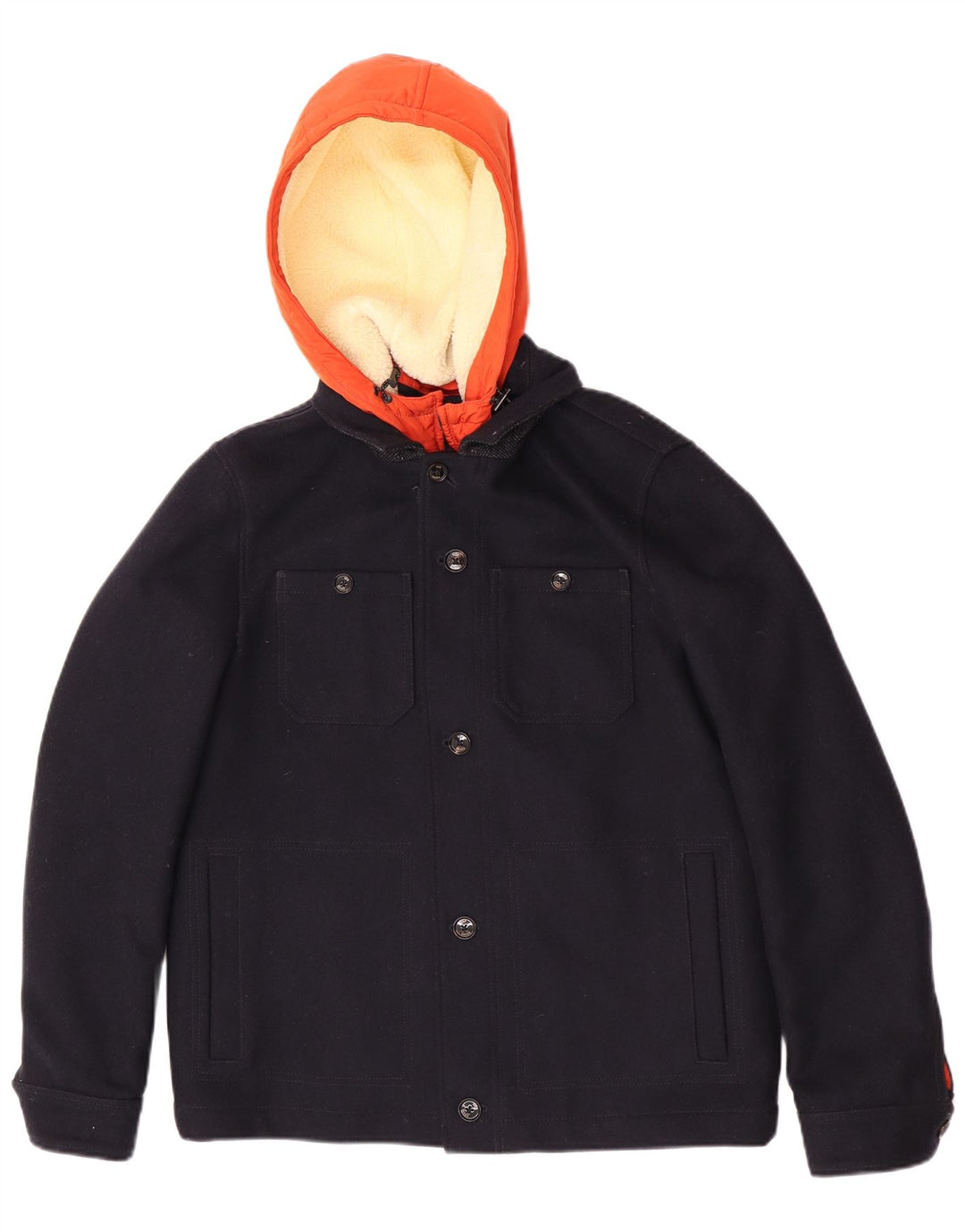 Ted Baker Veste bomber à capuche pour homme Taille 3 Bleu marine moyen Colourblock