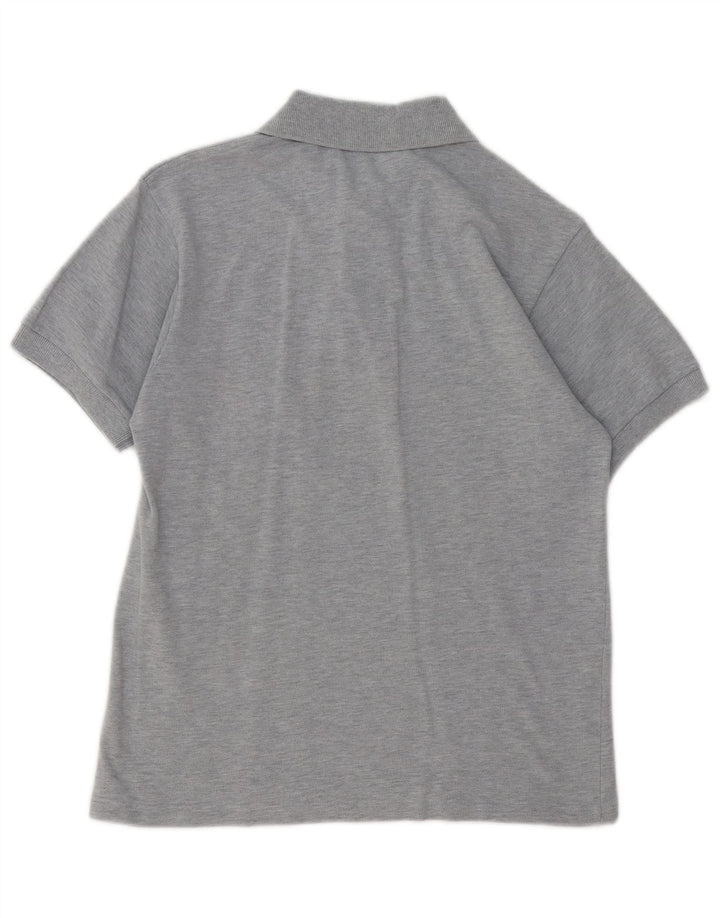 LACOSTE Polo Homme Taille 2 XS Gris Moucheté Coton