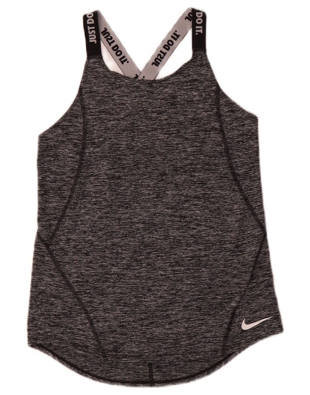 Nike Girls Graphic Débardeur 12-13 ans Large Gris Moucheté Polyester