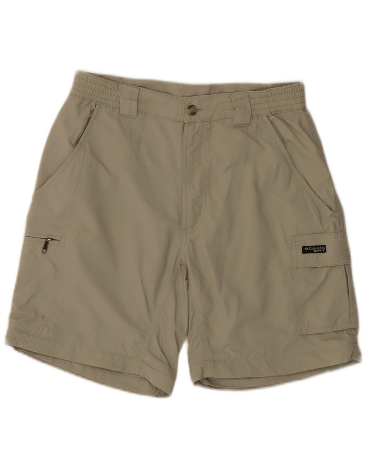 COLUMBIA Short cargo femme petit W27 nylon vert