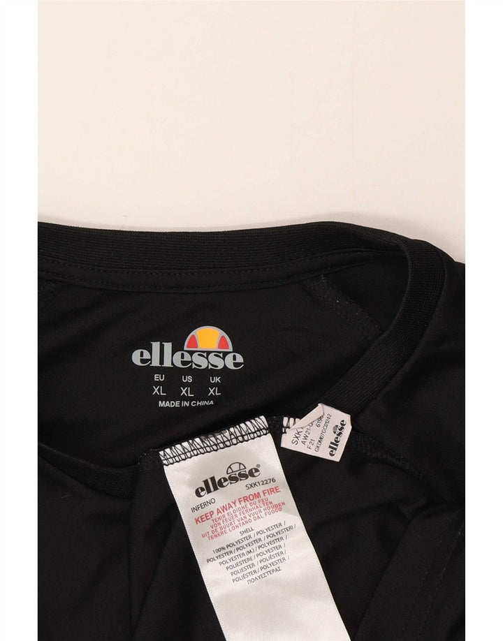Ellesse T-Shirt Homme Top XL Noir Polyester