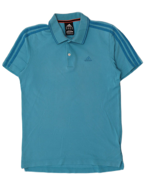 Adidas Mens Clima 365 Polo Shirt Small Blue Cotton
